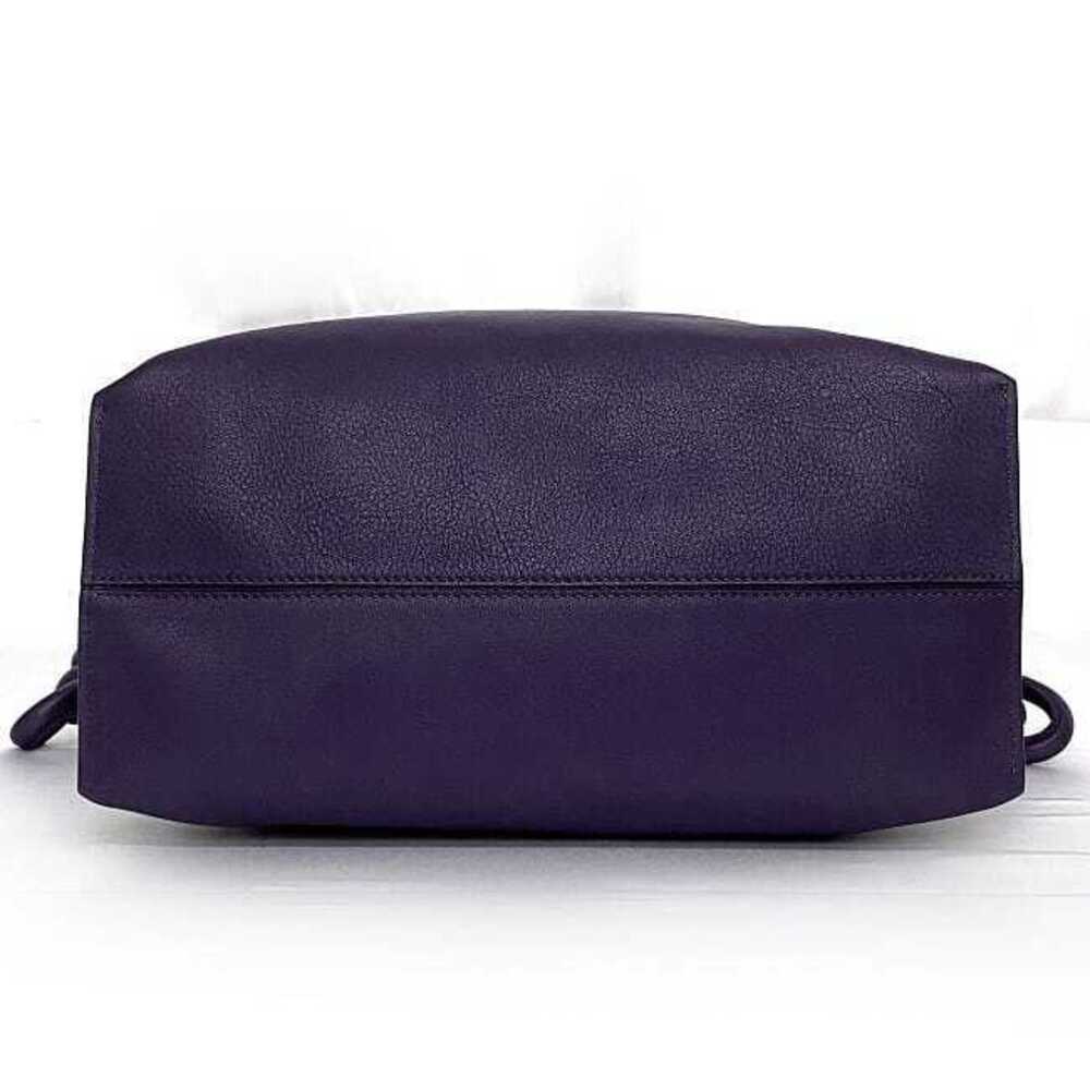 Loewe Flamenco Knot Shoulder Bag Purple Shoulder Cowhide Drawstring Tote - Picture 5 of 10